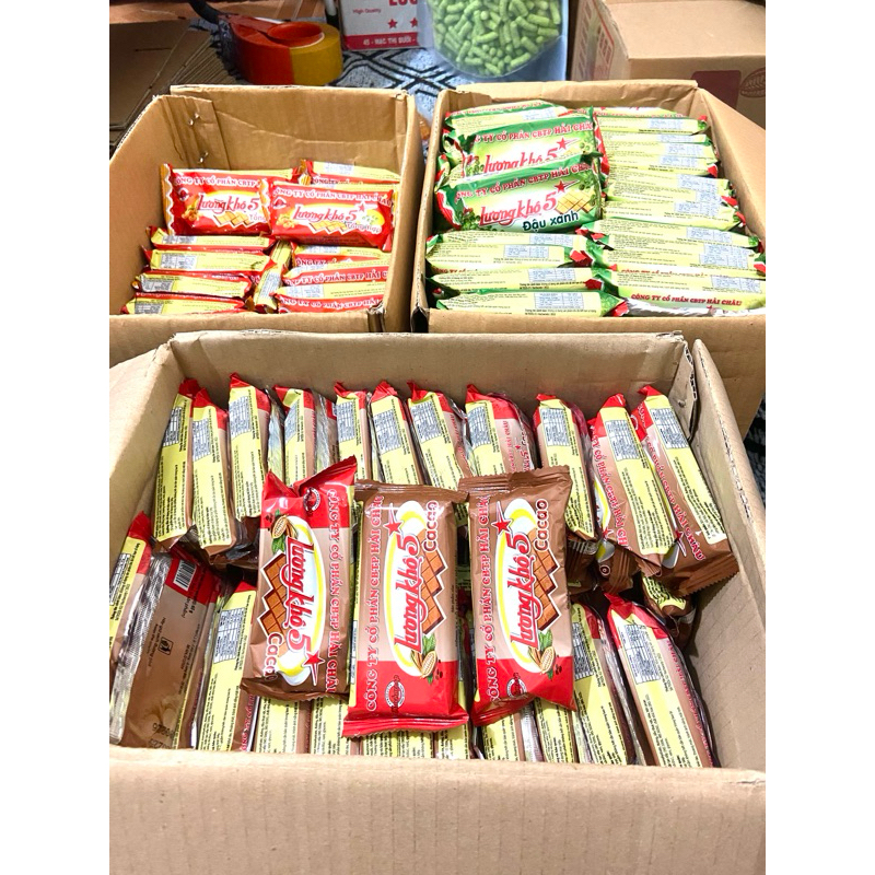 50 gói LƯƠNG KHÔ HẢI CHÂU MIX 3 vị