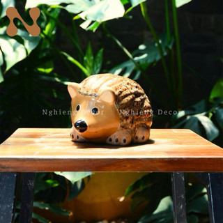 TƯỢNG GỐM CON NHÍM trang trí (size lớn)🦔