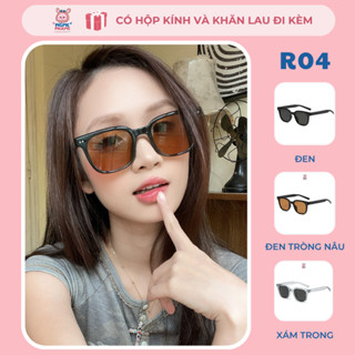Kính râm nữ chất liệu nhựa dẻo phong cách trẻ trung, thời trang R04
