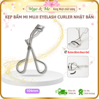  Kẹp bấm mi Muji Eyelash Curler Nhật Bản tặng kèm đệm thay thế - 104mm 