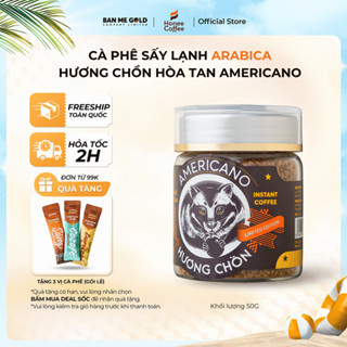 [NHẬP BANM10K - GIẢM 10K] Cà Phê Arabica Sấy Lạnh Hương Chồn Americano (50g) Cà Phê Chồn Hoà Tan Sấy Lạnh Ban Me Gold