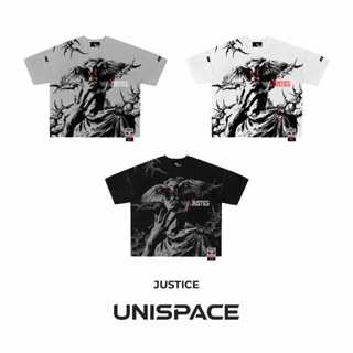 Áo thun boxy local brand graphic By UniSpace tay lỡ unisex nam nữ Boxy Justice Tee