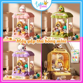  Máy gắp thú bông mini cho bé có nhạc có đèn sẵn nhiều gấu bông cho bé - Lana Queen 
