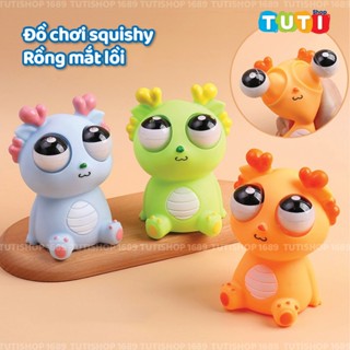 Đồ chơi squishy rồng mắt lồi thú bóp lòi mắt giảm stress - Đồ chơi bóp bóp lòi mắt - Nắn bóp đàn hồi slime