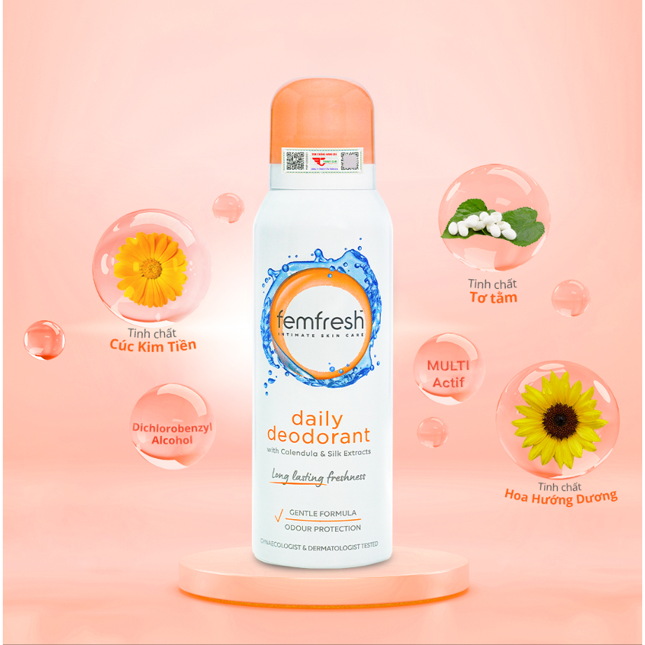 Ảnh 16 của Xịt Thơm Femfresh lưu hương dịu nhẹ & cân bằng pH 125ml
