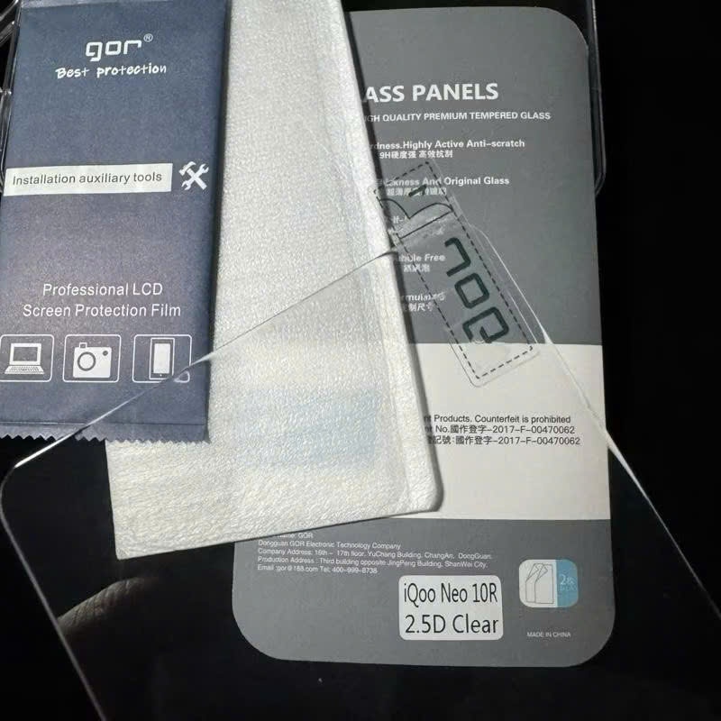 ( SẴN ) Bộ 2 miếng kính cường lực Gor cho điện thoại Vivo IQOO Neo 10R 5G ( Snapdragon 8s Gen 3)