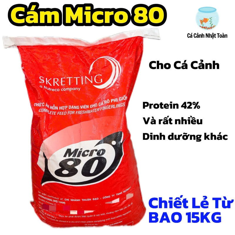 CÁM MICRO 80 HẠT NỔI THỨC ĂN CHO CÁ CẢNH