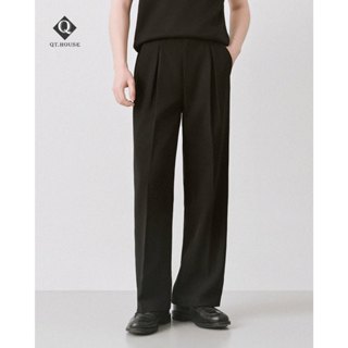 Quần Âu  Nam Ống  Rộng Cạp Chun  Lưng  Cao Form Dáng Suông  Hàn Quốc QTA05  Menswear Pants