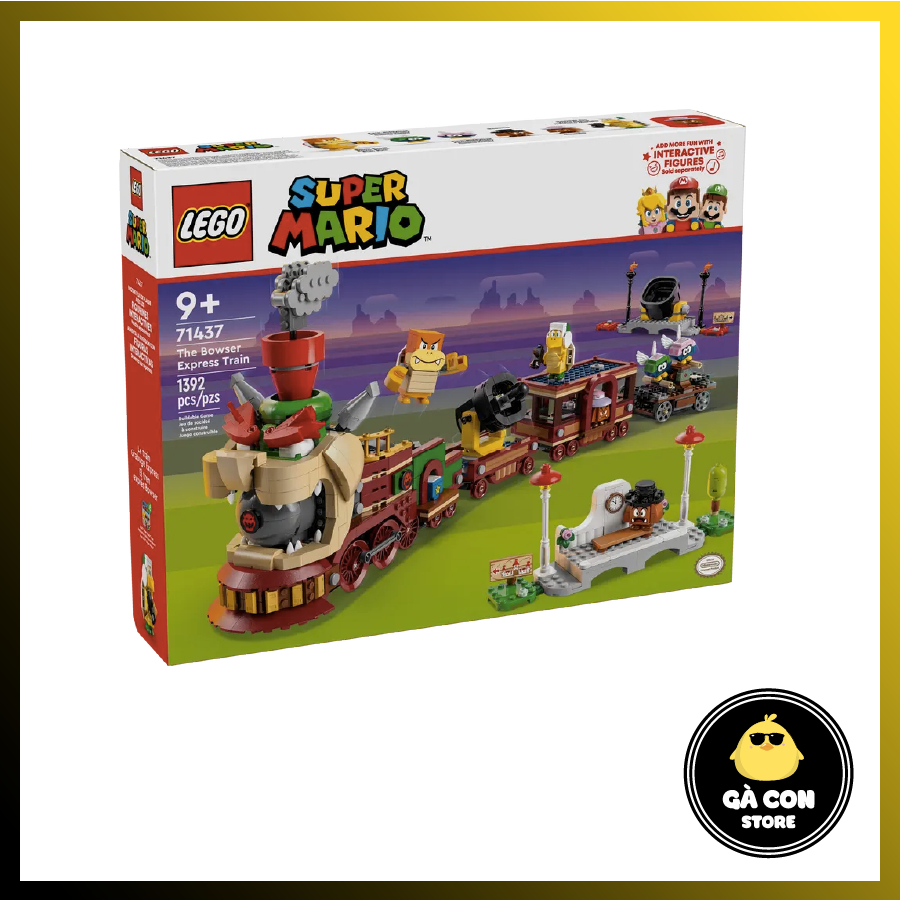 Đồ chơi lắp ráp Disney 71437 The Bowser Express Train - Tàu Lửa Bowser Siêu Tốc ( Hàng có sẵn )