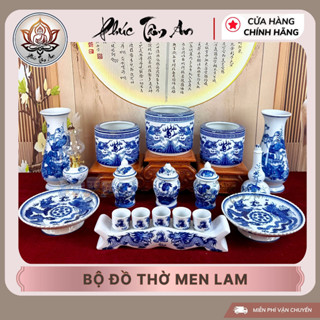 BỘ THỜ CÚNG MEN XANH LAM HÀNG KỸ,Màu Xanh Phúc Lộc,Kết Nối Ân Tình Tổ Tiên|Phúc Tâm An