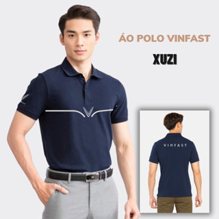 áo thun polo Vinfast nam nữ áo phông có cổ bẻ ngắn tay hãng xe ô tô đồng phục vải poly cá xấu gai mịn của XUZI.