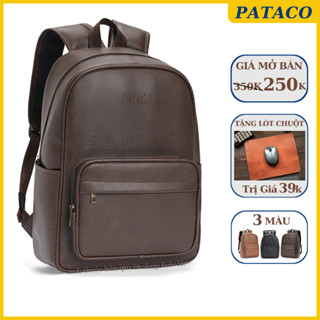 Balo Da Nam Nữ thương hiệu PATACO đựng vừa laptop 15.6inch , kiểu dáng unisex , chống nước tuyệt đối