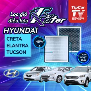 Lọc gió điều hòa Creta / Elantra / Tucson. Lọc than hoạt tính Xfilter cho xe Huyndai