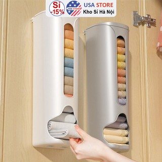  Hộp Nhựa Rút S1 Đựng Đồ Lót - Tất Vớ - Túi Rác Dán Cánh Cửa Tủ Sắp Xếp Gọn Gàng Đa Năng Tiện Lợi 23x9cm 