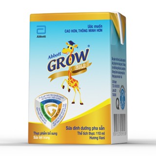 Sữa nước Abbott Grow Gold hương vani lốc 4 hộp 110ml/180ml cho bé từ 1 tuổi trở lên