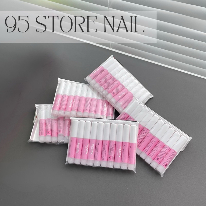 keo dán móng mini , keo dán nailbox 2g ( túi 10 tuýp) dán móng giả