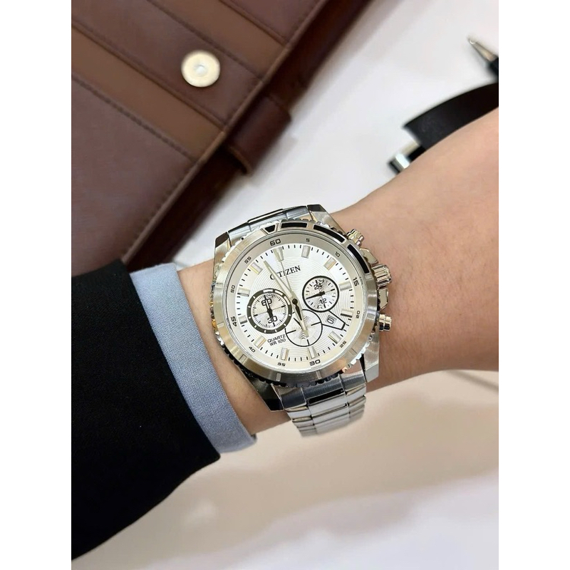 [Chính Hãng 100%] Đồng Hồ Nam Citizen AN8200-50A (8200) Máy  Quartz (Pin) Kính Cứng Mặt Siz 46.5mm  