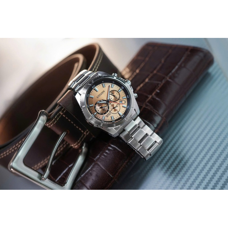 [Chính Hãng 100%] Đồng Hồ Nam Citizen AN8200-50X (8200) Máy  Quartz (Pin) Kính Cứng Mặt Siz 46.5mm  