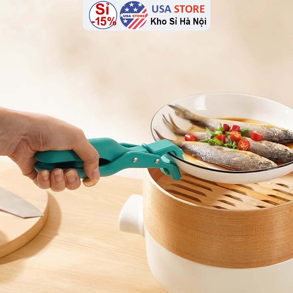 Kẹp Gắp Đồ Nóng Mới Z8 - Dụng Cụ Gắp Đồ Hấp - Kẹp Chén Bát Đĩa Trong Lò Vi Sóng Thông Minh