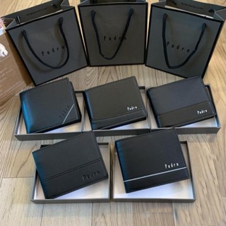 [Fullbox + Túi Xách] Ví Da Nam Pedro Cao Cấp - Ví Nam Ngang Full Hộp Và Túi Xách Giấy Hãng Sang Trọng Làm Quà Tặng