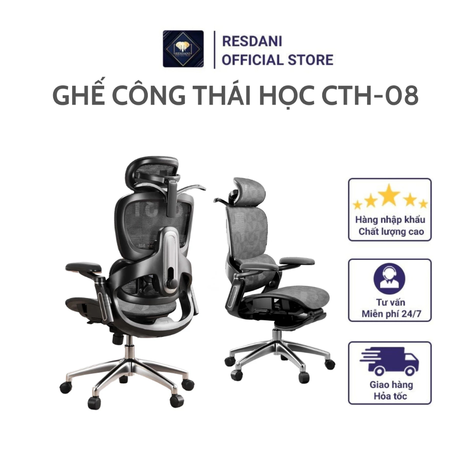 Ghế Công Thái Học ,Ghế Văn Phòng Làm Việc, Ghế Chơi Game Thư Giãn Góc Ngả 135 Độ Có Gác Chân CTH-86 | BigBuy360 - bigbuy360.vn