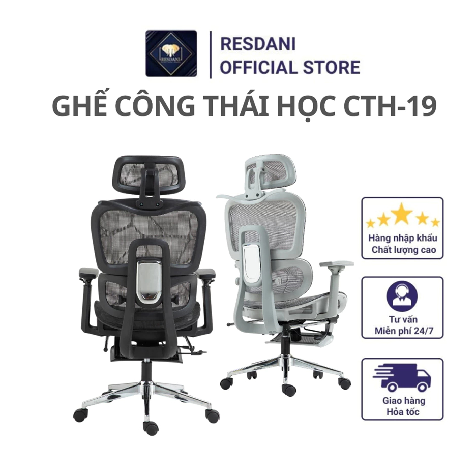 Ghế Công Thái Học ,Ghế Văn Phòng Làm Việc, Ghế Chơi Game Thư Giãn Góc Ngả 135 Độ Có Gác Chân CTH-86 | BigBuy360 - bigbuy360.vn