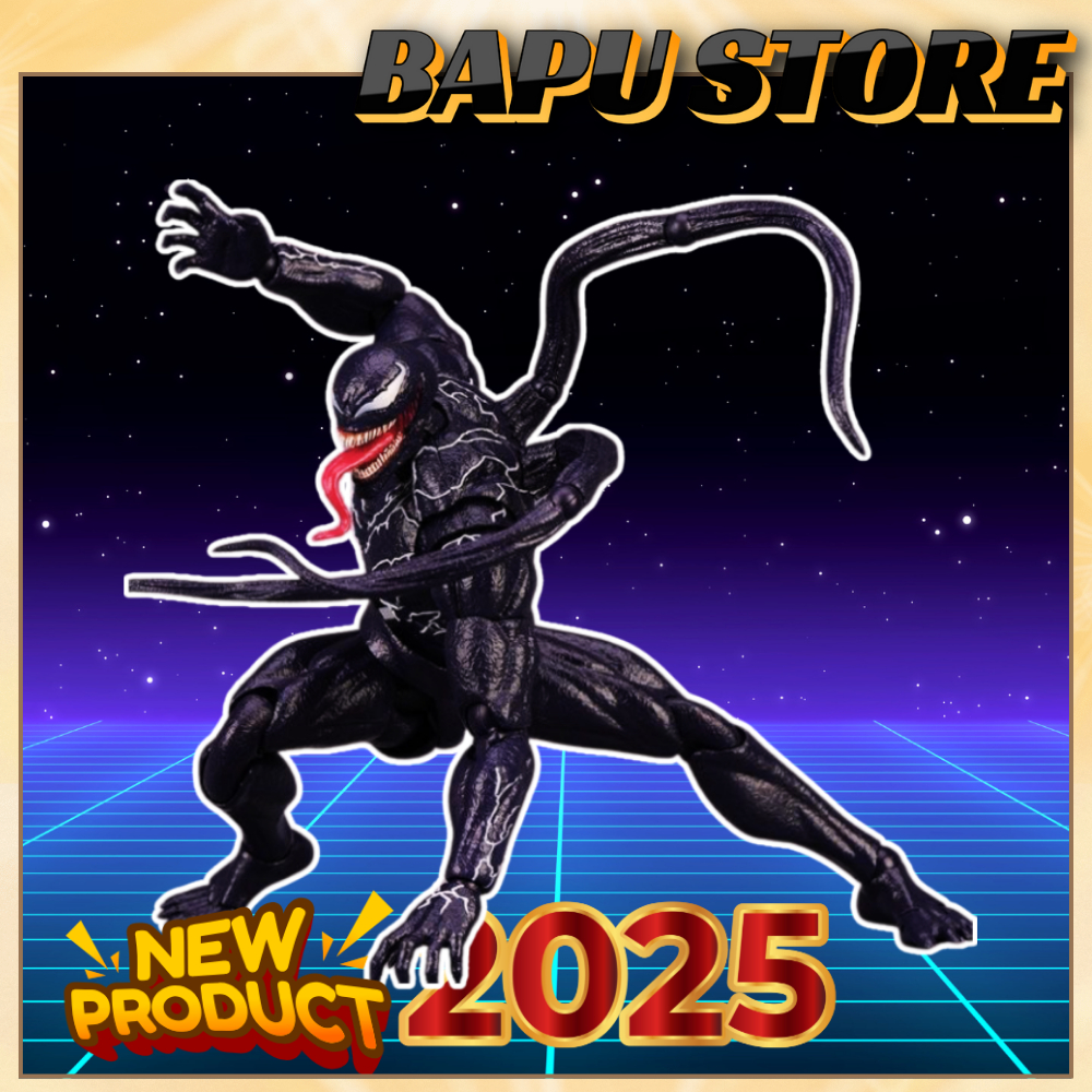 Mô hình khớp venom nọc độc SHF canage marvel spiderman người nhện revotech đồ chơi có khớp cử động d