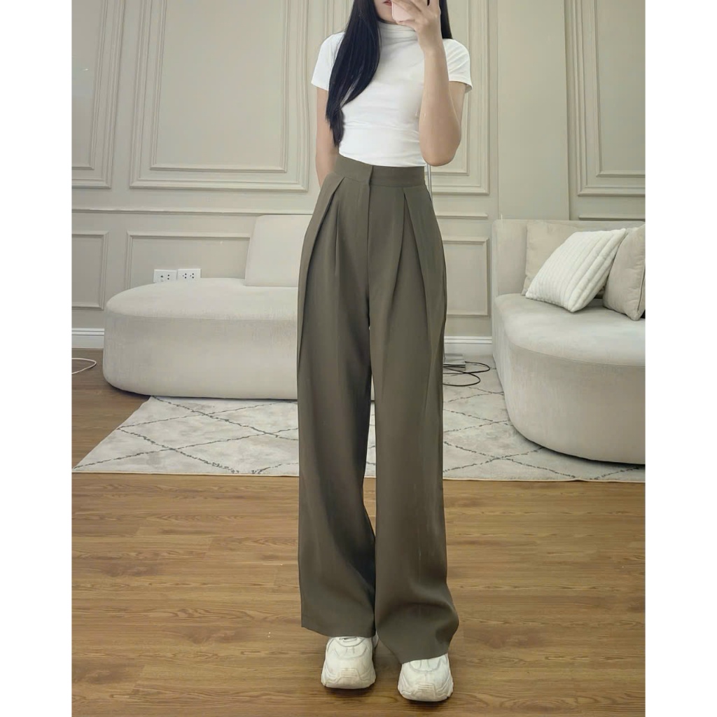 Quần tây ống rộng Hari dáng suông ly giữa chất cao cấp 382 | BigBuy360 - bigbuy360.vn