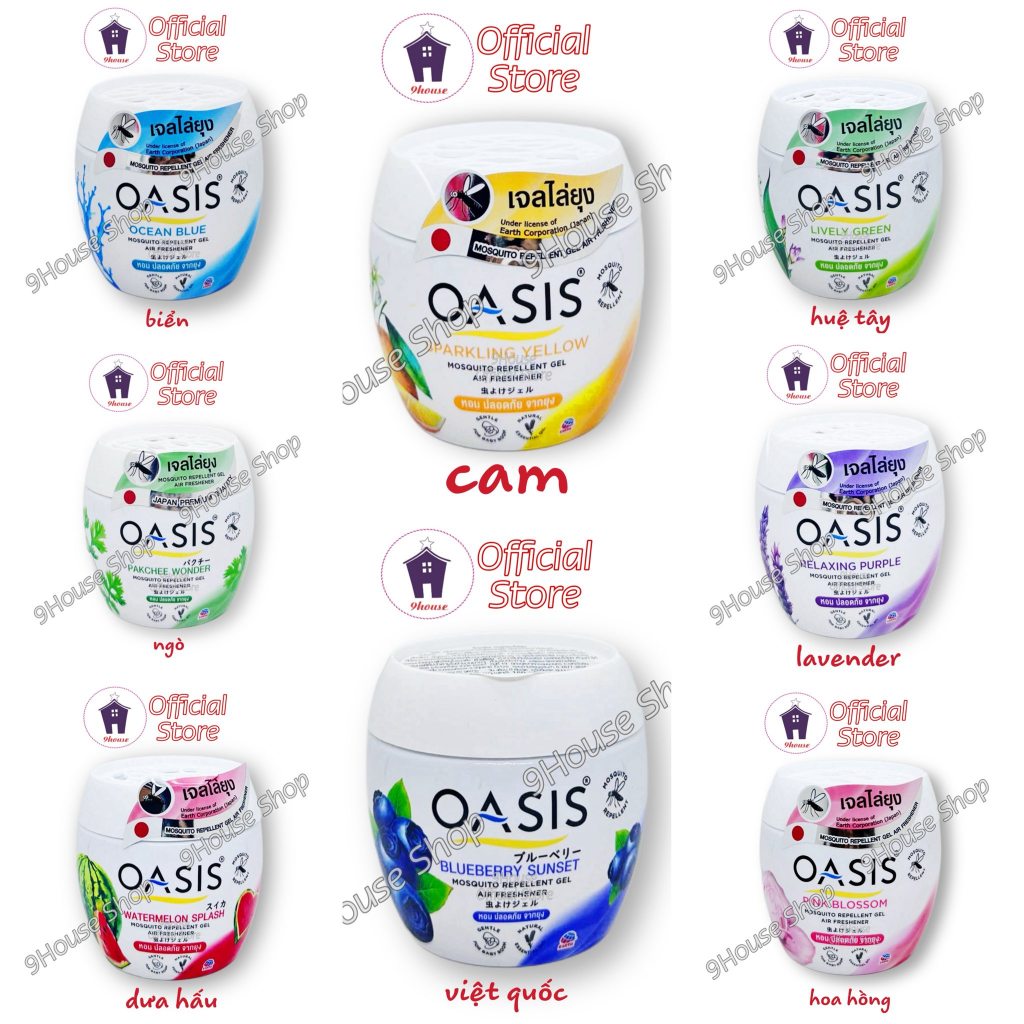 01 Sáp Thơm Đuổi Muỗi OASIS Mosquito Repellent 180 gram