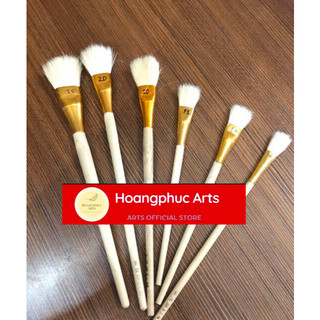 Bút lông thỏ xù vẽ mây, cây, cỏ các size