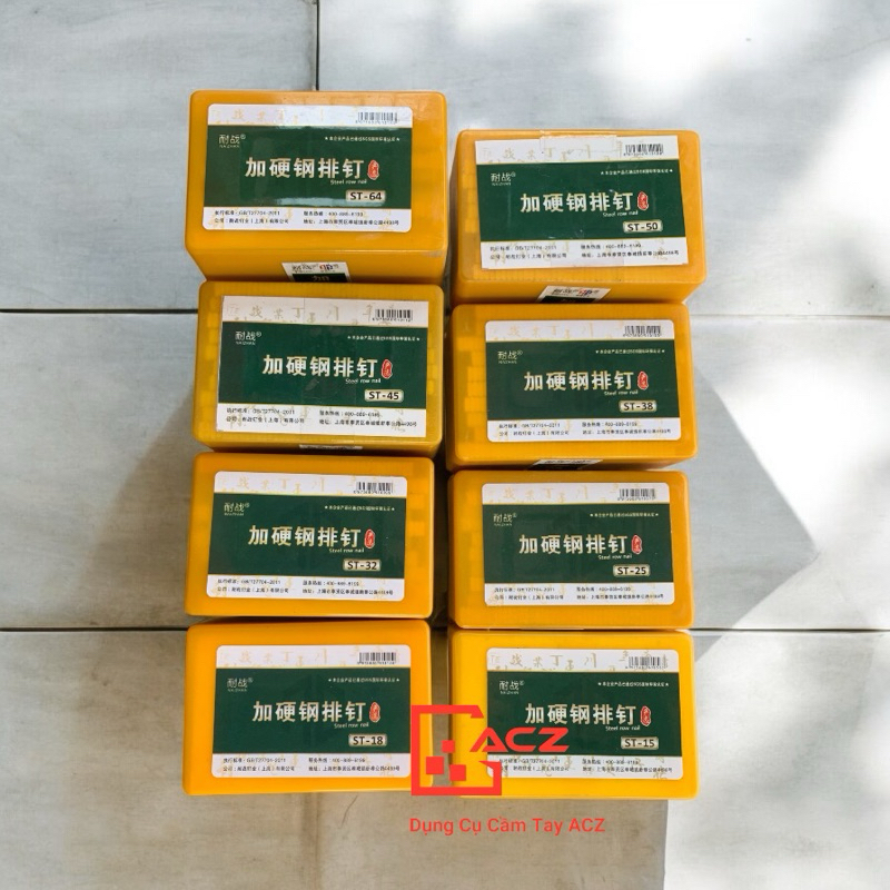 Đinh betong ST15,ST18,ST25,ST32,ST38,ST45,ST50,ST64.Dùng cho Máy bắn Đinh Điện,Máy bắn hơi ST38,ST64