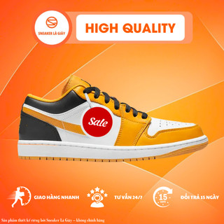 Giày Sneaker Vàng Trắng Đen TAXI – Đế Êm, Chất Ngầu, Chuẩn Streetwear