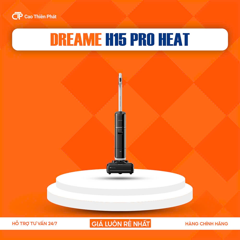 Dreame H15 Pro Heat Máy Bút Bụi Lau Sàn Khô & Ướt- Bảo Hành 24 Tháng