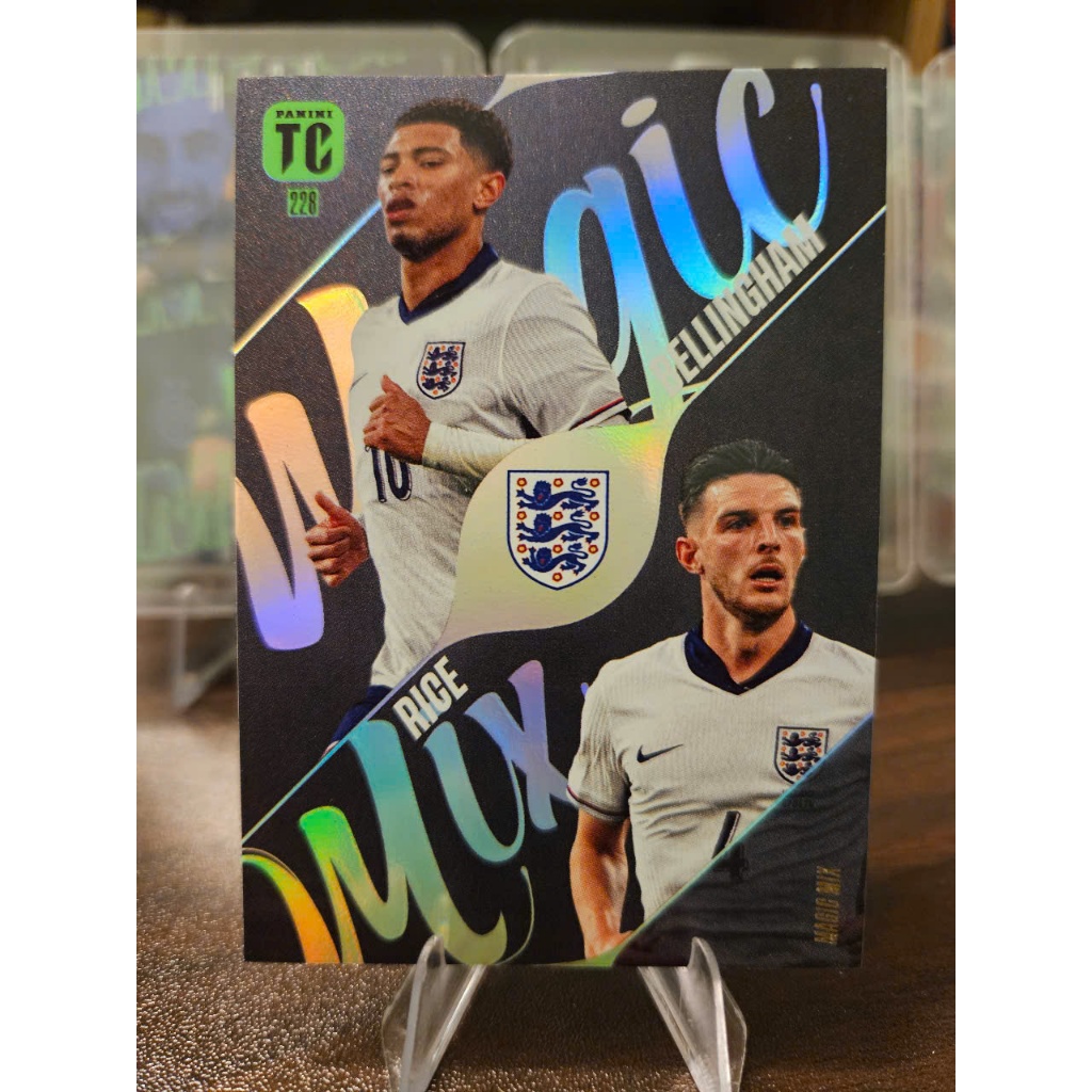 Thẻ MAGIC MIX Jude Bellingham x Declan Rice Panini Top Class Pure Football 2025 (England)