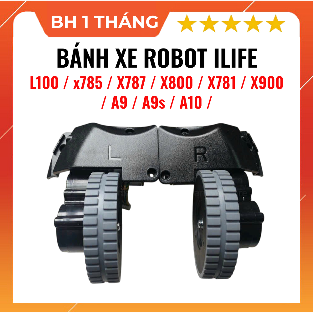 Bánh xe cho ilife L100 / x785 / X787 / X800 / X781 / X900 / A9 / A9s / A10 / A10s Robot Hút Bụi Phụ 