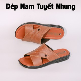 DÉP NAM ĐẾ CAO 2CM MÀU VÀNG/ĐEN/NÂU