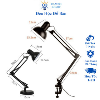 Đèn bàn học PIXAR bóng LED kèm kẹp bàn chống cận bảo vệ mắt, đèn học để bàn cao cấp bảo hành 2 năm