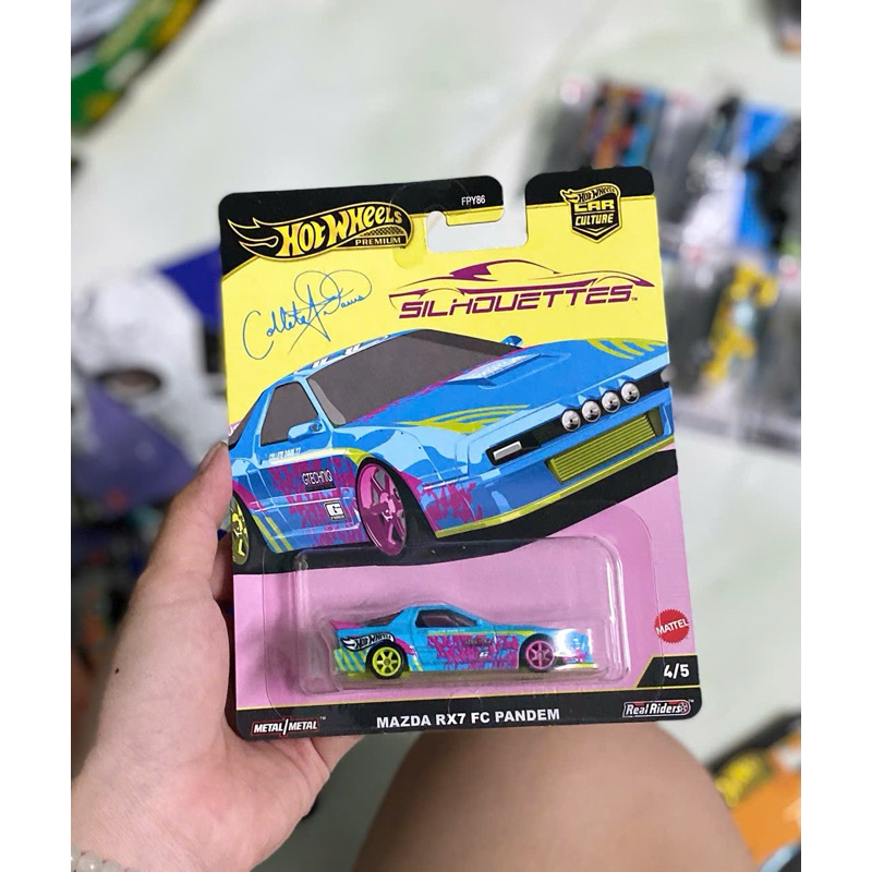  xe mô hình 2025 hotwheels premium Silhouttes :  Mazda Rx7 FC Pandem