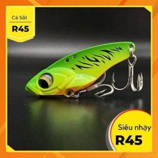 Mồi câu lure, mồi giả cá sắt r45 lưỡi trắng 7g 10g