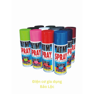 Sơn Phun Xịt ATM Spray màu thông dụng - Sơn phun chịu nhiệt, chống rỉ sét, phản quang - Hàng chính hãng.
