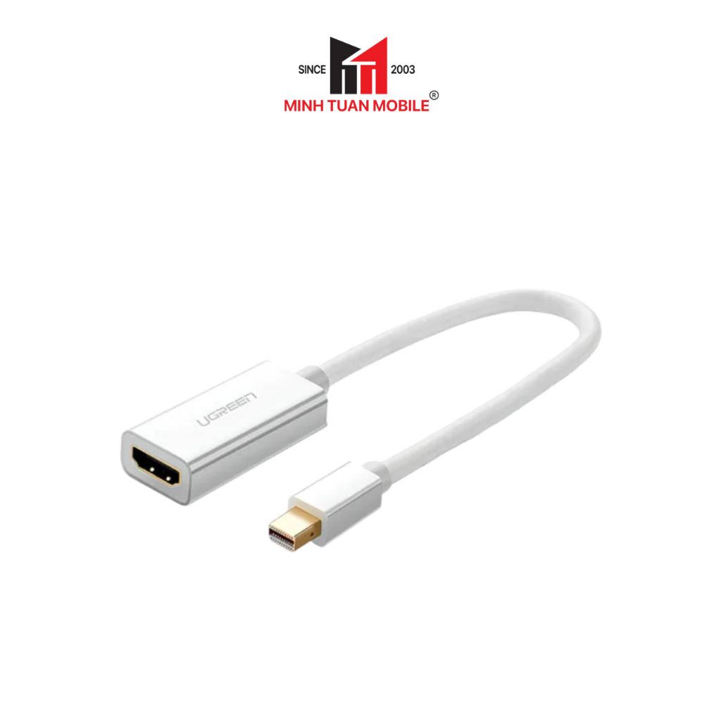 Cáp chuyển đổi Mini DisplayPort đực sang HDMI cái hỗ trợ 1080P dài 18cm Ugreen MD112