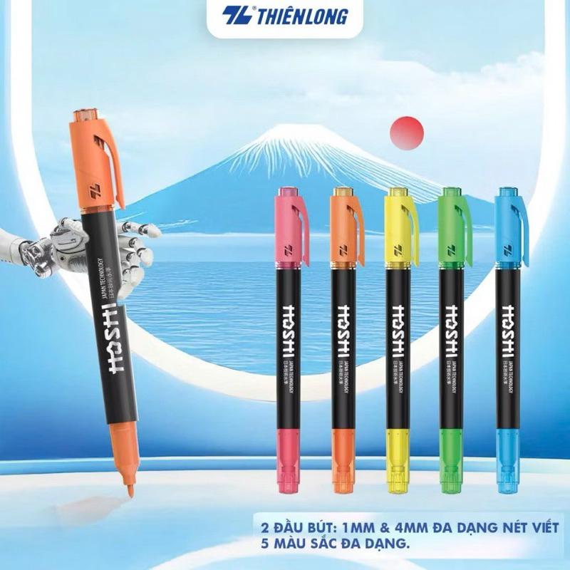 Bút dạ quang Hoshi Thiên Long HL-018/HS - Công nghệ Nhật Bản