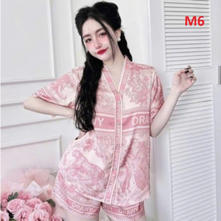 Pijama Lụa Sang Trọng - Khẳng Định Phong Cách, Đồ bộ pijama Lụa nữ mặc nhà họa tiết dễ thương cute Size 40 -70kg