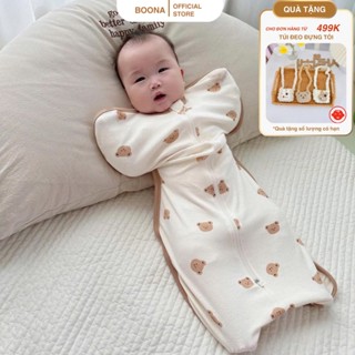 Nhộng chũn cho bé sơ sinh Boona, Koala, Buny làm từ chất vải Cotton co giãn 4 chiều giúp bé ngủ ngon