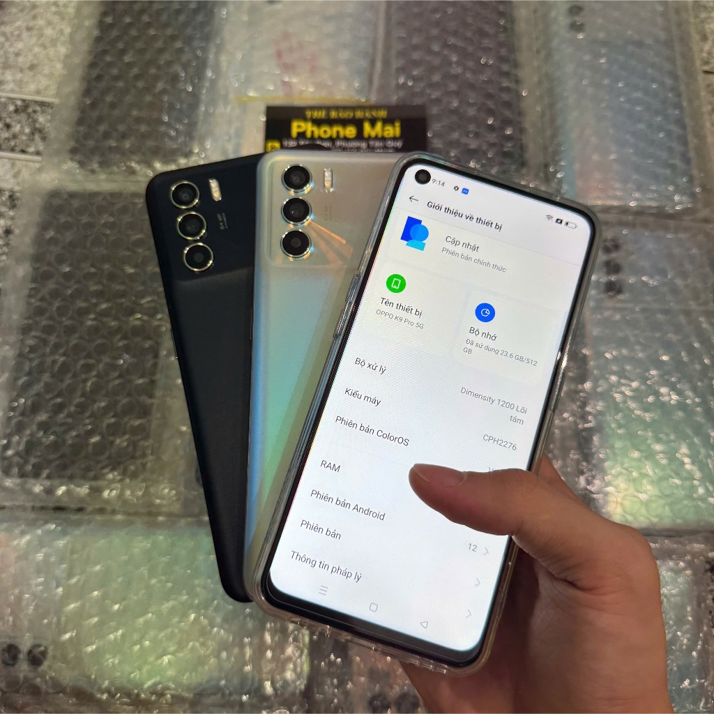 Điện thoại oppo K9 pro 5G ram 8/256G Đẹp keng,chip Dimensity 1200 8 lõi siêu mượt Phiên Bản Không Vân Tay | BigBuy360 - bigbuy360.vn