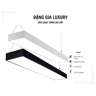  Đèn led thả văn phòng - quầy bar - bàn ăn kiểu dáng hiện đại thân vỏ hợp kim cao cấp KT : 50-70-100-150-200-300 x 1m2 
