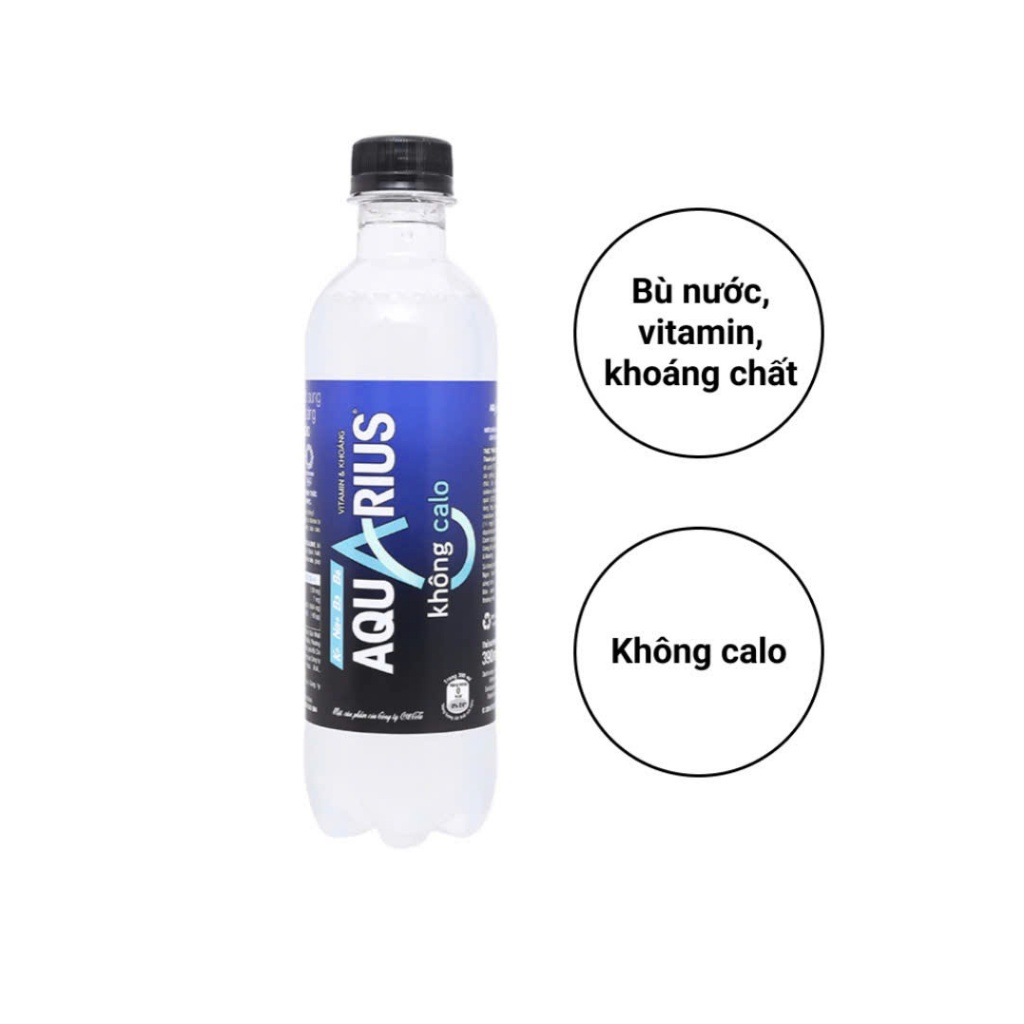 Nước uống vận động Aquarius Zero chai 390ml