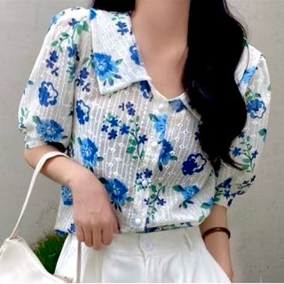 (thanh lý 99%, tặng 1 chiết nước hoa) set sơmi hoa