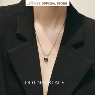 Dây chuyền nữ Dot Jesmee chất liệu titan cao cấp, vòng cổ nữ thiết kế đơn giản thanh lịch - N2886