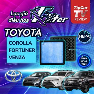 Lọc gió điều hòa Fortuner, Venza. Lọc gió than hoạt tính Xfilter cho xe Toyota